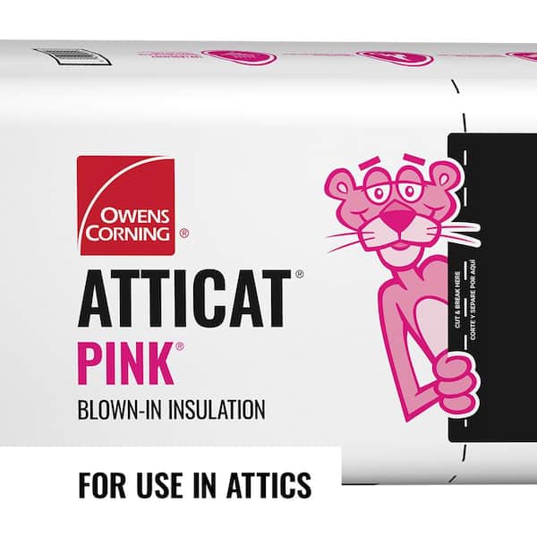 R-19 - R-60 AttiCat PINK Fiberglass Blown-in Insulation 27.5 lb (1 Bag)