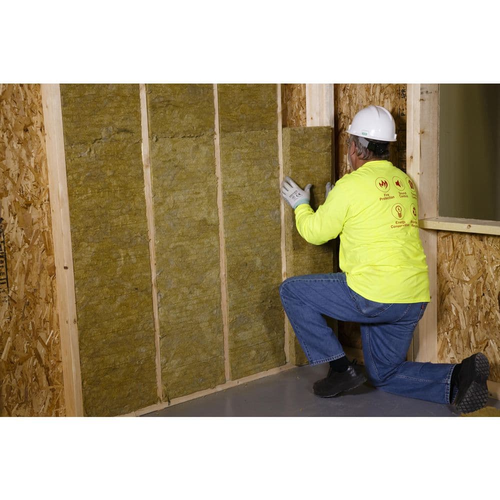 R13 Thermafiber Fire and Sound Guard Plus Mineral Wool Insulation Batt 15 in. x 47 in.