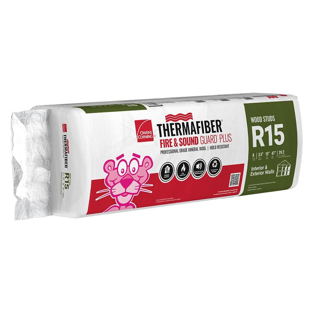 15 in. x 47 in. R15 Thermafiber Fire and Sound Guard Plus Mineral Wool Insulation Batt