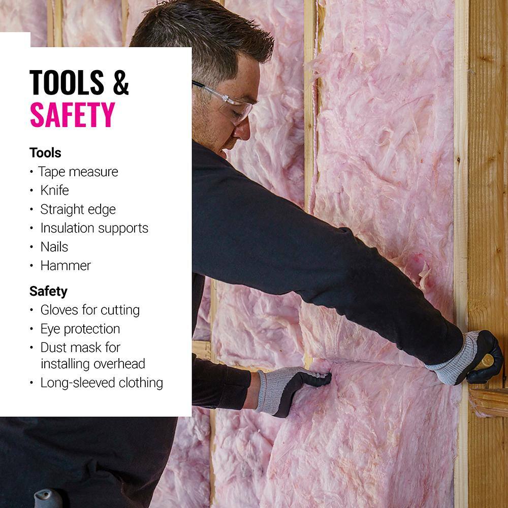 R-15 Unfaced Fiberglass Insulation Batt 24 in. W x 96 in. L x 3.5 in. T