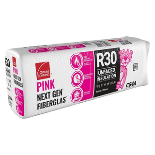 R-30 Unfaced Fiberglass Insulation Batt 16 in. x 48 in. (1 Bag)