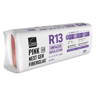 R-13 Unfaced Fiberglass Insulation Batt 15 in. x 93 in. (10-Bags)
