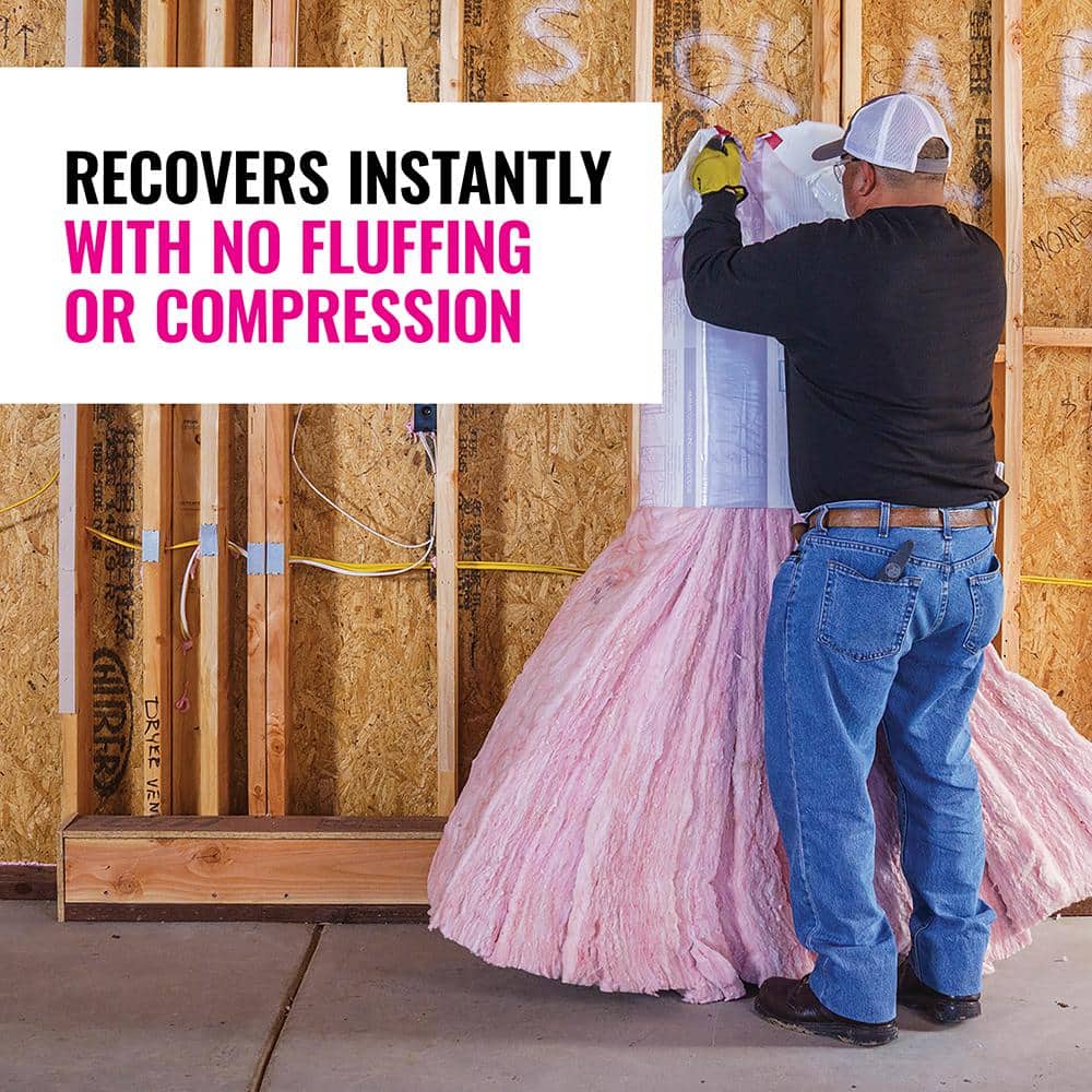 R-11 Unfaced Fiberglass Insulation Batt 16 in. x 96 in. (10-Bags)