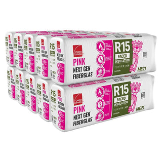 R-15 Kraft Faced Fiberglass Insulation Batt 15 in. x 93 in. (10-Bags)