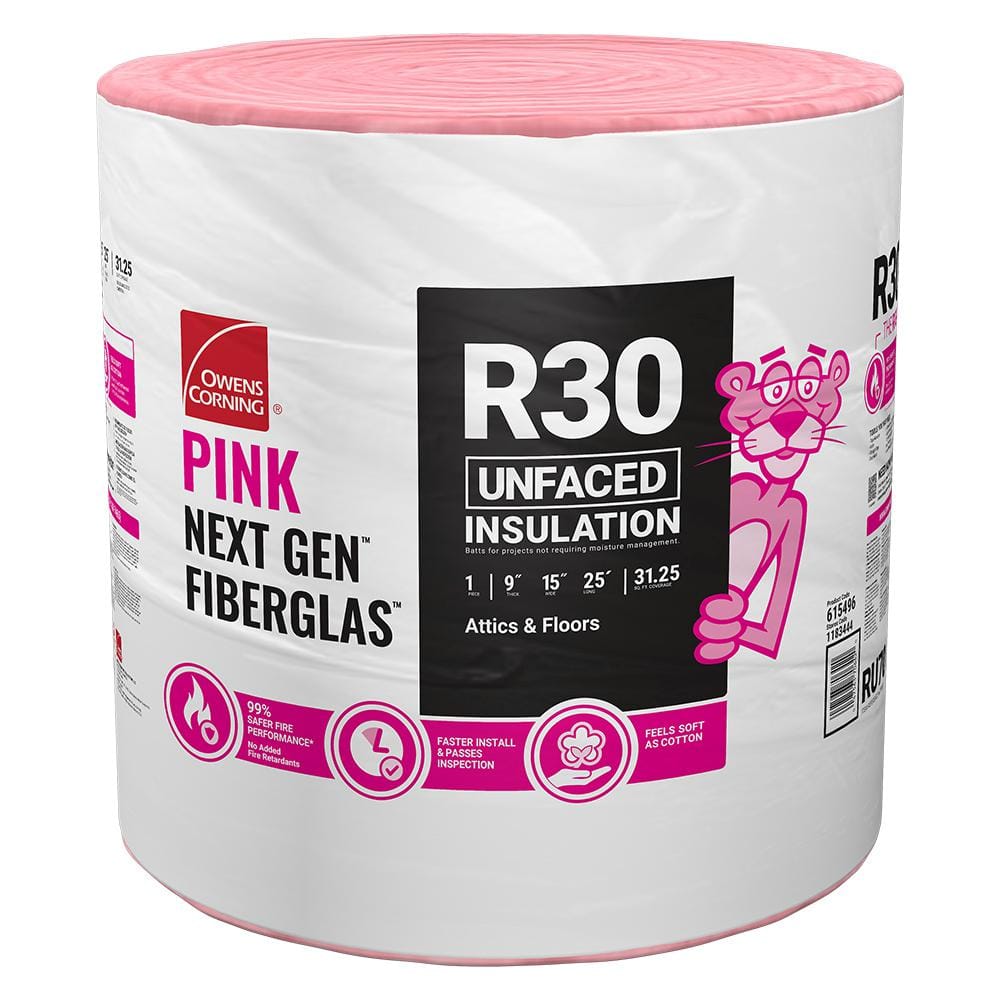R- 30 Unfaced Fiberglass Insulation Roll 15 in. x 25 ft. (1 Roll)