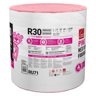 R- 30 Unfaced Fiberglass Insulation Roll 23 in. x 25 ft. (1 Roll)