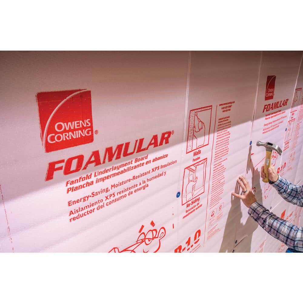 FOAMULAR 1/4 in. x 4 ft. x 50 ft. R-1 Fanfold Rigid Foam Board Insulation Sheathing