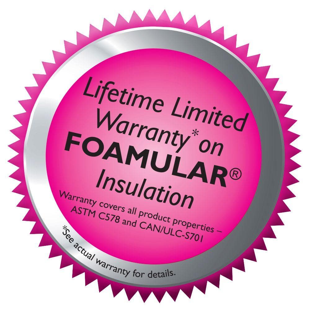 FOAMULAR 1/2 in. x 4 ft. x 8 ft. R-3 Square Edge Rigid Foam Board Insulation Sheathing