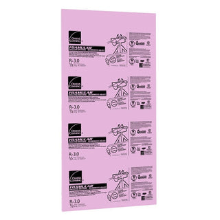 FOAMULAR 1/2 in. x 4 ft. x 8 ft. R-3 Square Edge Rigid Foam Board Insulation Sheathing