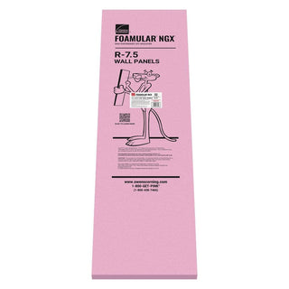 Foamular NGX 1.5 in. x 14.25 in. x 4 ft. R-7.5 XPS Project Wall Panels Rigid Foam Board Insulation