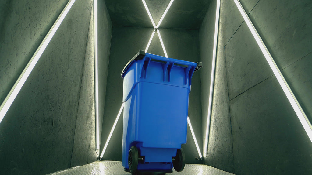 50 Gal Gray Rollout Container