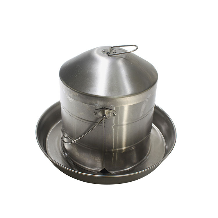 2 Gallon Stainless Steel Automatic Poultry Drinker