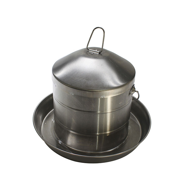 2 Gallon Stainless Steel Automatic Poultry Drinker