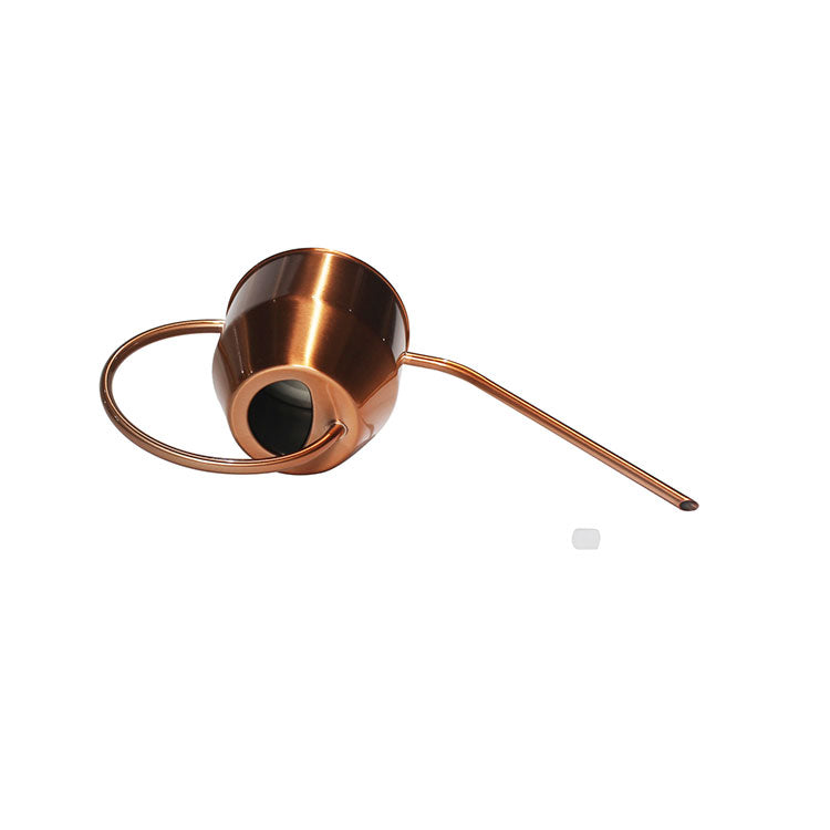 50 oz Rose Gold Stainless Steel Watering Can with Long Spout