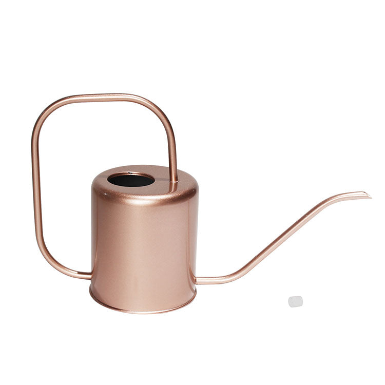 68 oz Rose Gold Stainless Steel Watering Can with Long Spout