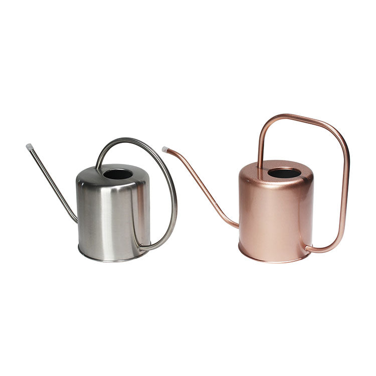 68 oz Rose Gold Stainless Steel Watering Can with Long Spout