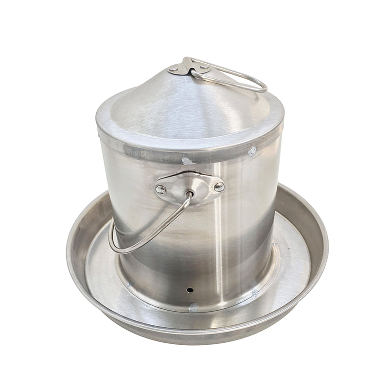 0.8 Gallon Stainless Steel Automatic Poultry Drinker