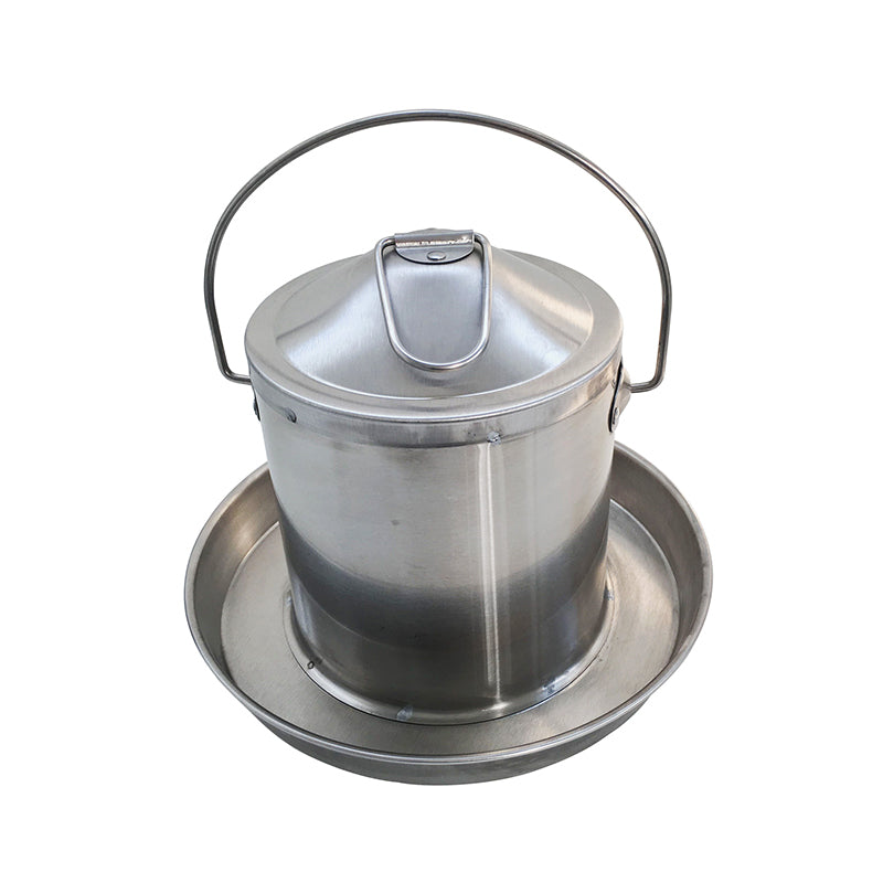 0.8 Gallon Stainless Steel Automatic Poultry Drinker