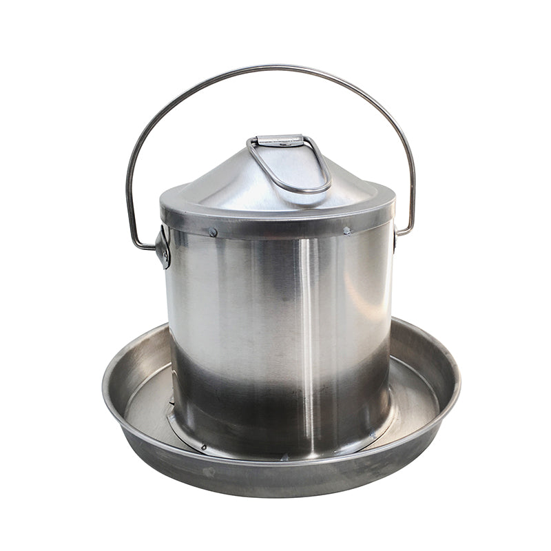 0.8 Gallon Stainless Steel Automatic Poultry Drinker