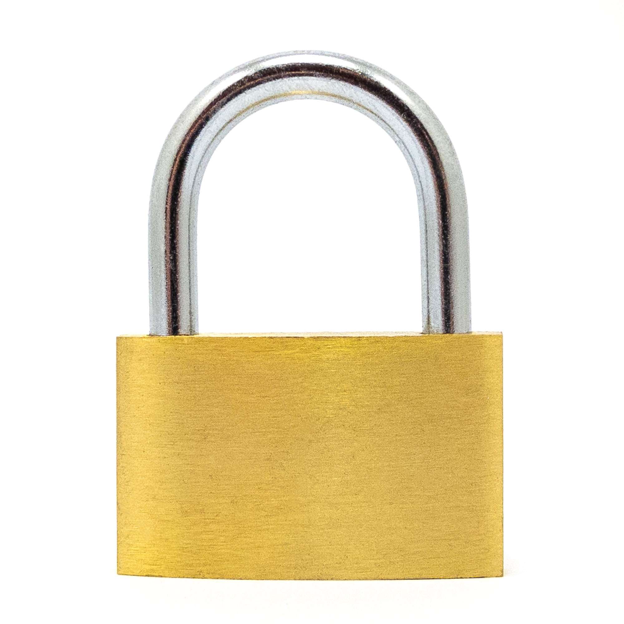1-1/4" (30mm) Standard Shackle Brass Padlock - 3