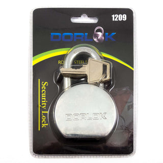 2-5/8" (65mm) Standard Hardened Shackle Round Steel Padlock with 3 Keys - 1