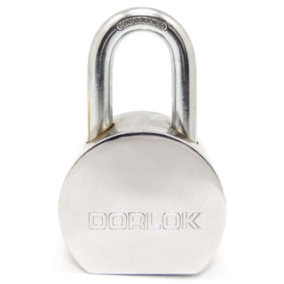 2-5/8" (65mm) Standard Hardened Shackle Round Steel Padlock with 3 Keys - 3