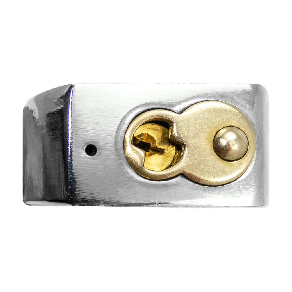 2-5/8" (65mm) Standard Hardened Shackle Round Steel Padlock with 3 Keys - 4