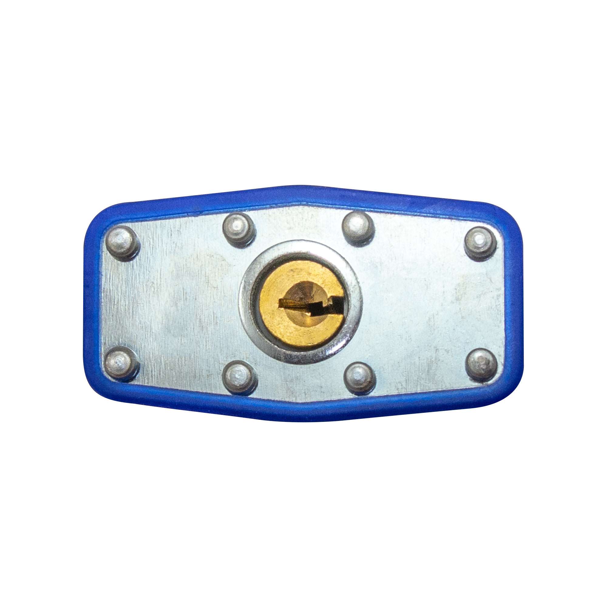 2" (50mm) Long Shackle Laminated Padlock, Brass Cylinder with 2 Keys - 4