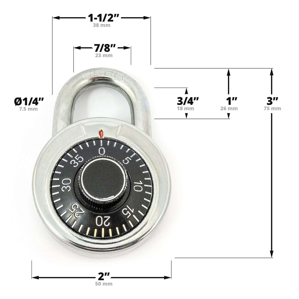 2" (50mm) Combination Dial Steel Padlock - 5
