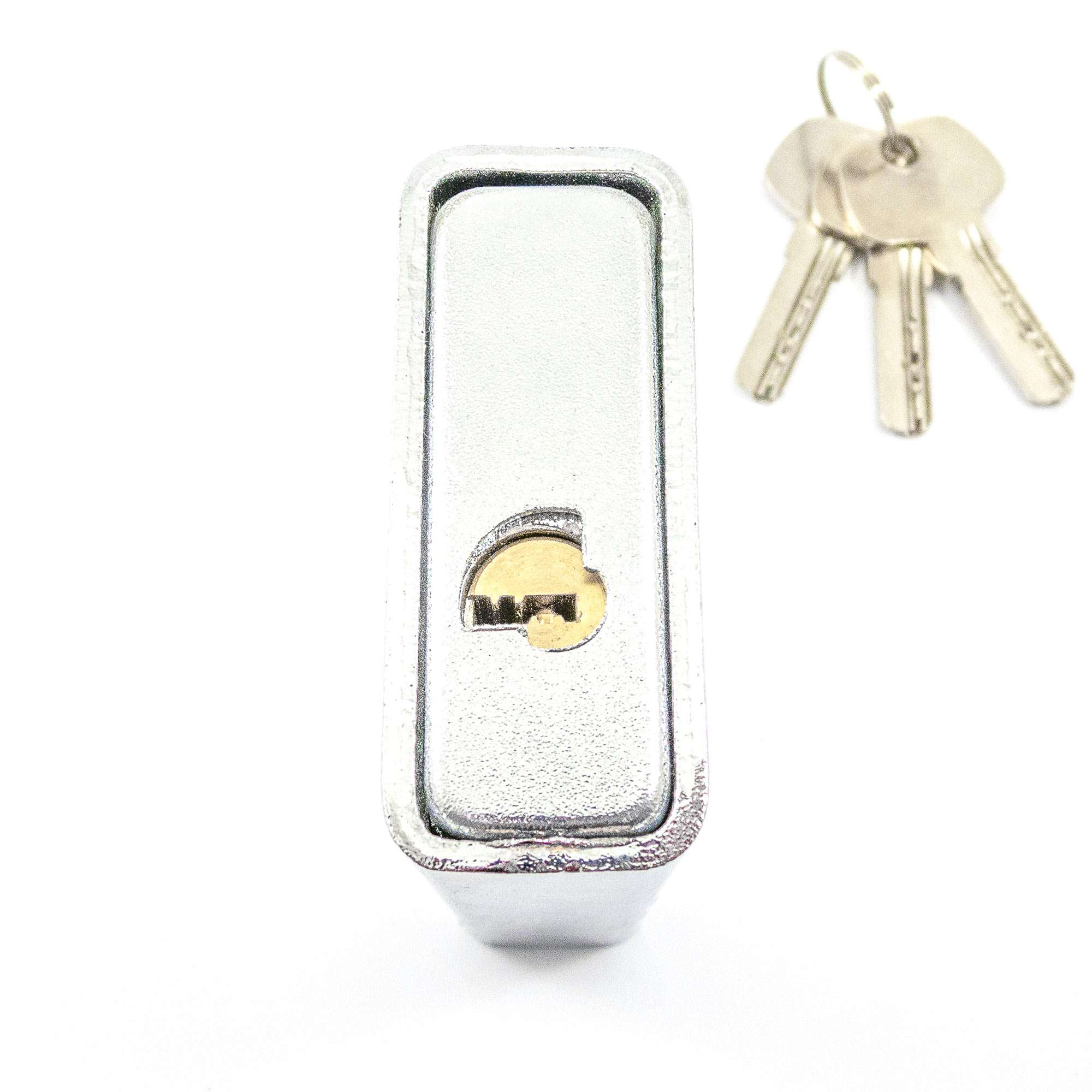3-3/4" (90mm) Heavy Duty Type Rectangle Steel Armored Iron Padlock with 3 Keys - 4