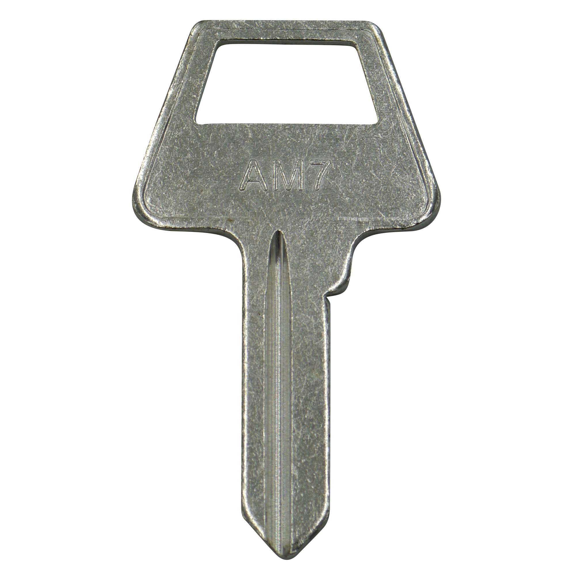 AM7 Nickel Plated Blank Key, 100/Pack - 1