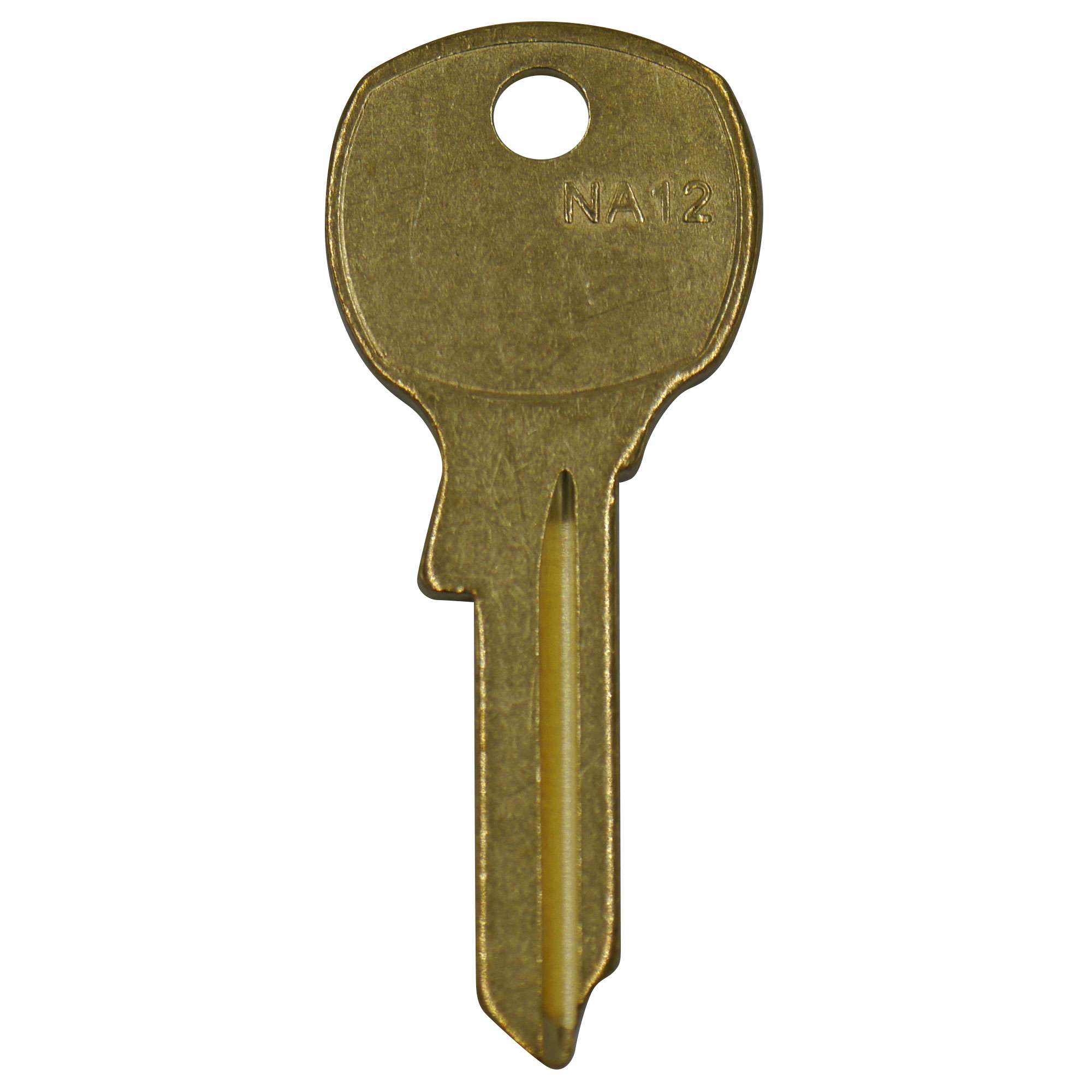 NA12 Brass Blank Key, 100/Box - 1