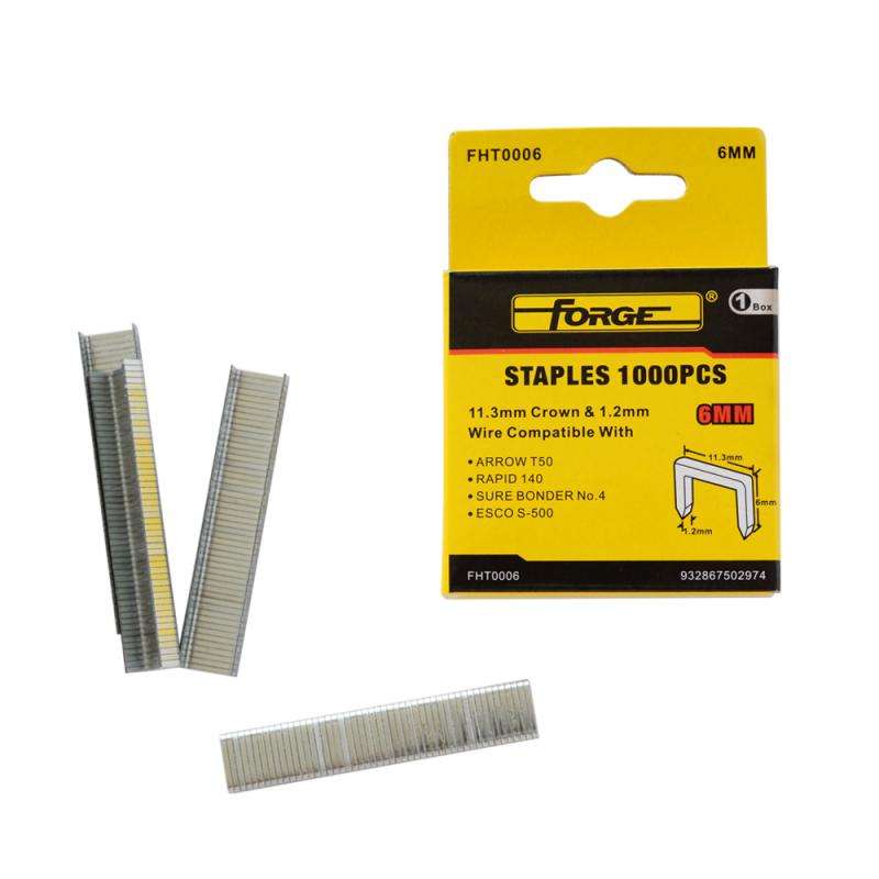 6mm Staples, 1000/Pack - 1