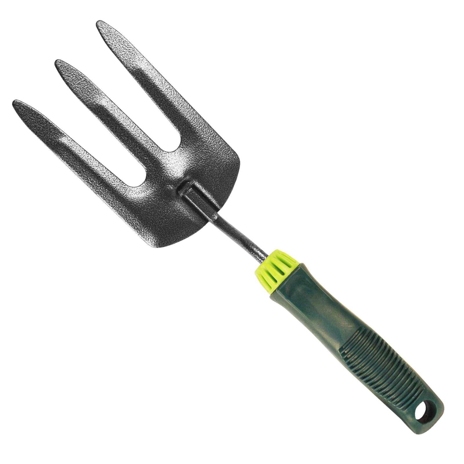 Small Carbon Steel Garden Fork with Plastic Handle - 3