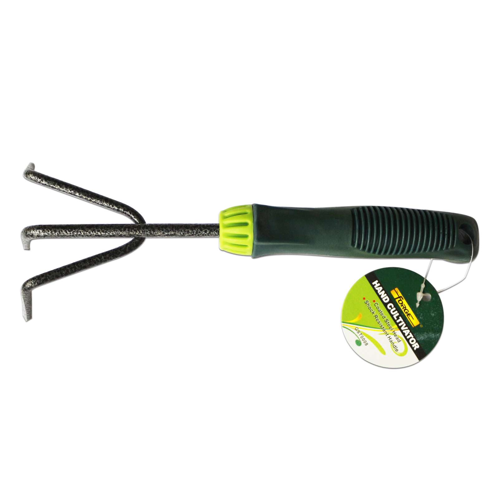 270mm Carbon Steel Garden Rake with Plastic Handle - 3