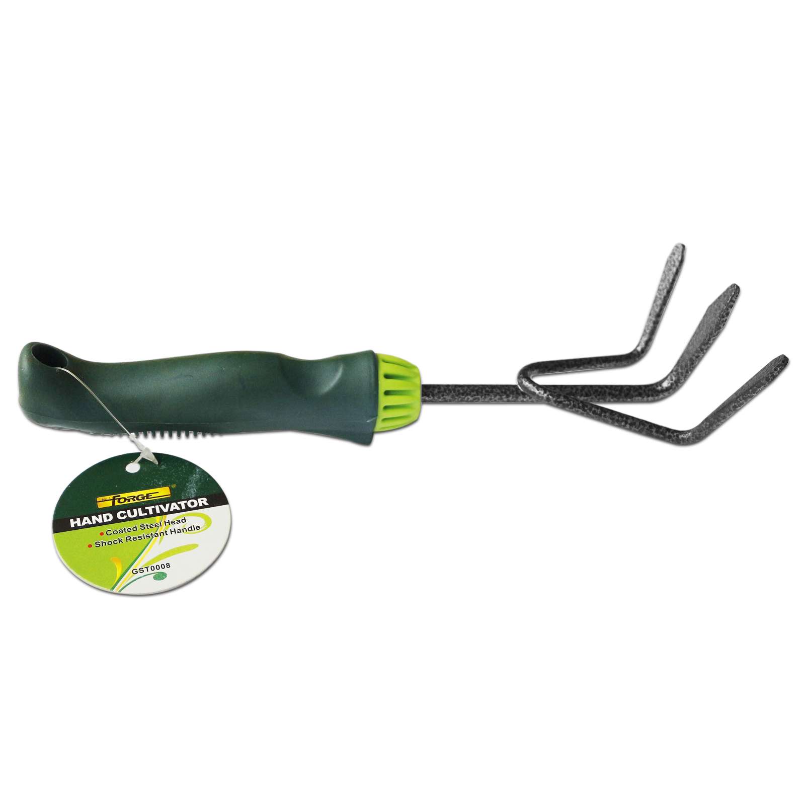 270mm Carbon Steel Garden Rake with Plastic Handle - 4