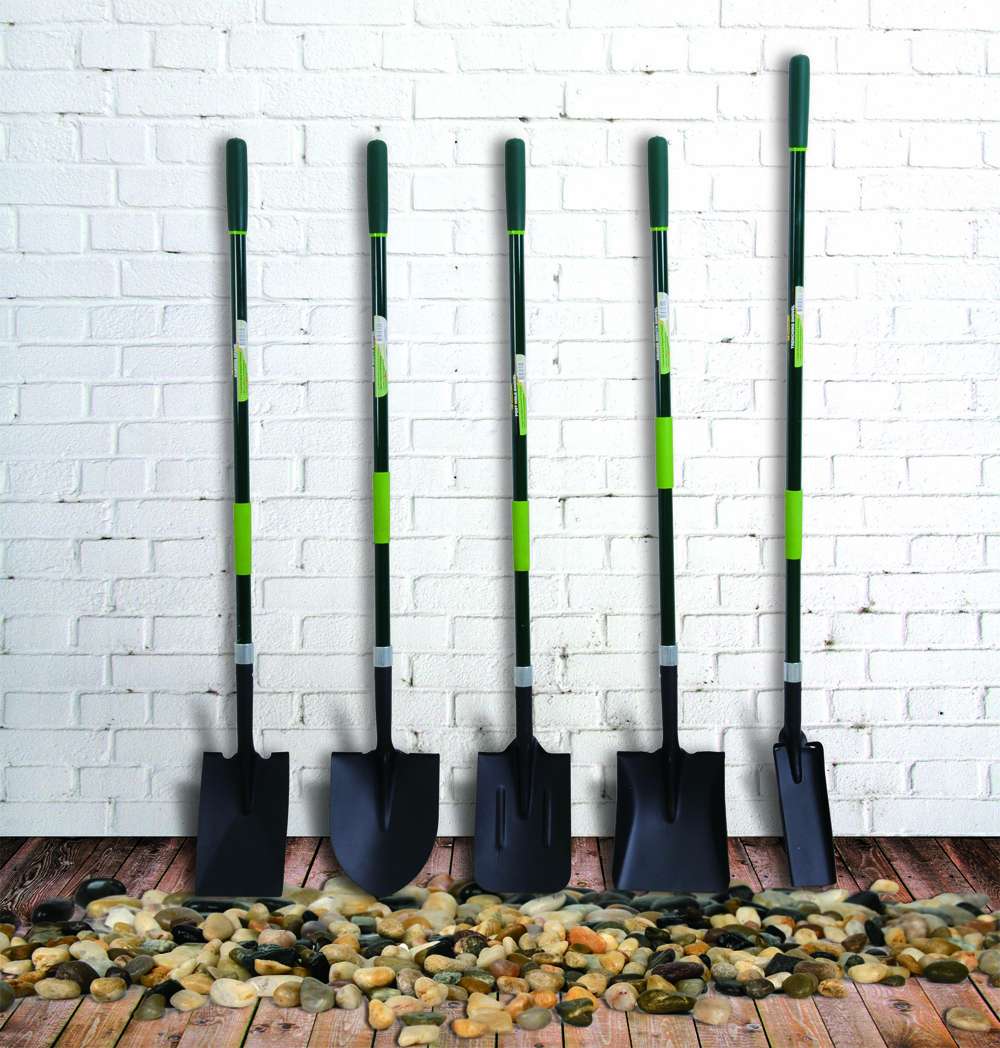 Square Shovel with Fiberglass Long Handle - 2