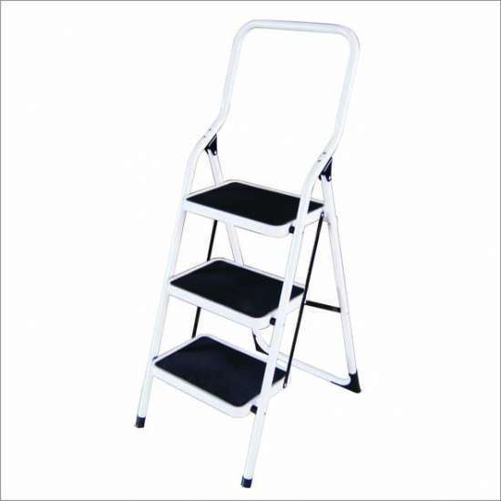 220 lb Steel Non-Slip 3-Step Ladder - 2