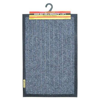 24"L x 16"W Gray Poly Fibre Door Mat - 1