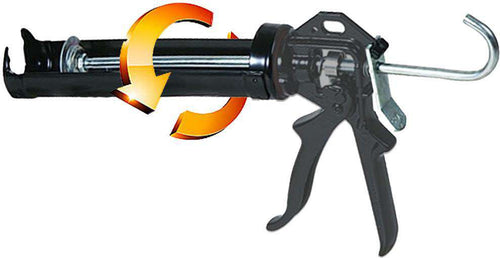 10 oz. Black Swivel Body Strong Professional Caulking Gun - 1