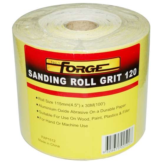 100'L x 4.5"W 120 Grit Sanding Rolls - 1