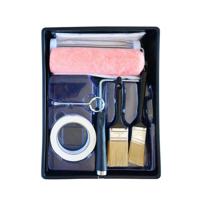 9"W Paint Roller Kit, 9 Pieces - 1