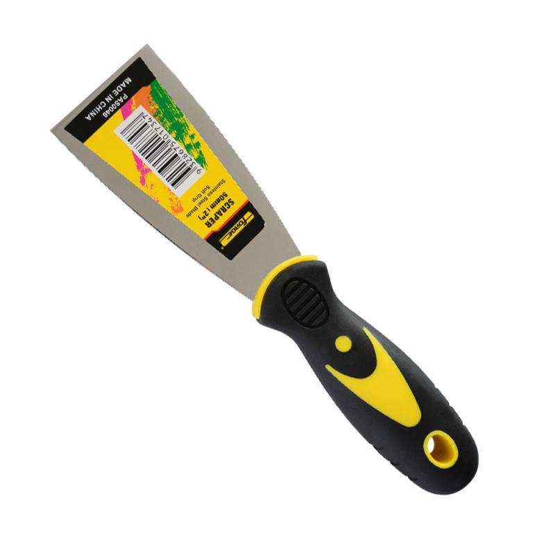 2"W Stainless Steel Paint Scraper with Soft Grip - 1