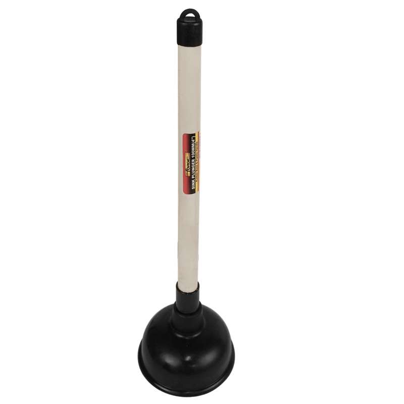 4"Dia Rubber Sink Plunger with Plastic Handle - 3