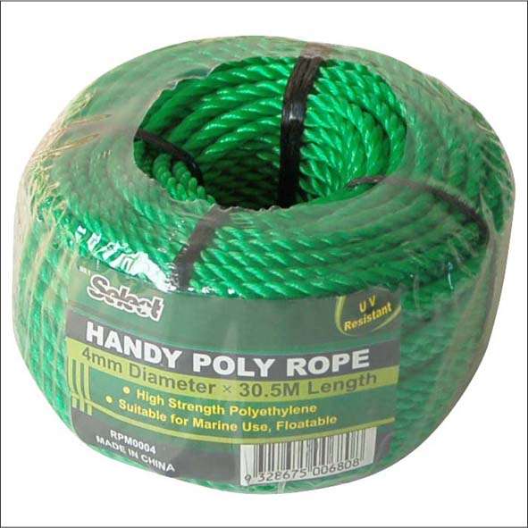 100'L x 5/32"Dia Green Polyethylene Mini Coil Rope - 1