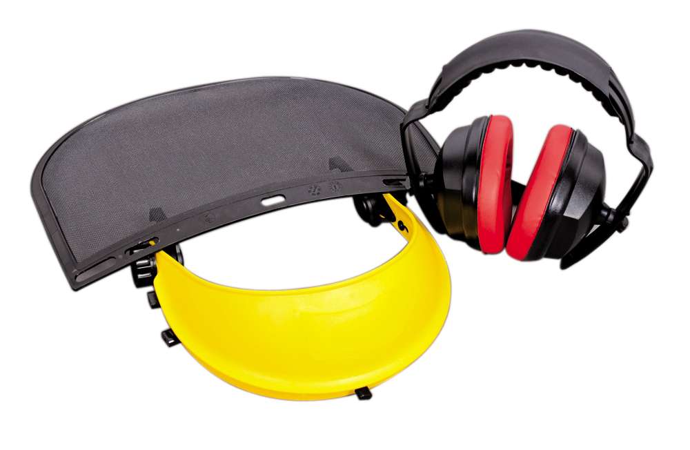 Handyman Mesh Visor & Ear Muff Set - 1