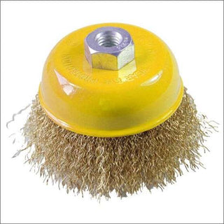 4"Dia x M14 x 2mm Crimped Wire Cup Brush - 2