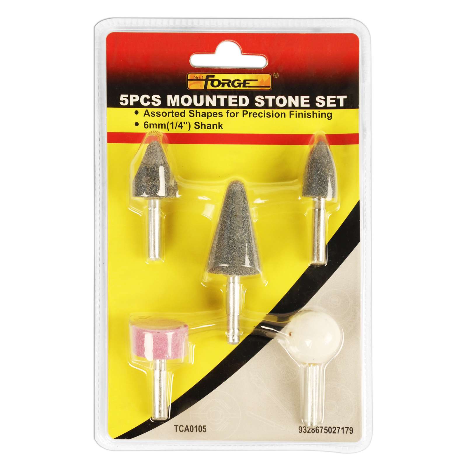 1/4" Drill Mounted Stone Kit, 5 Pieces - 3