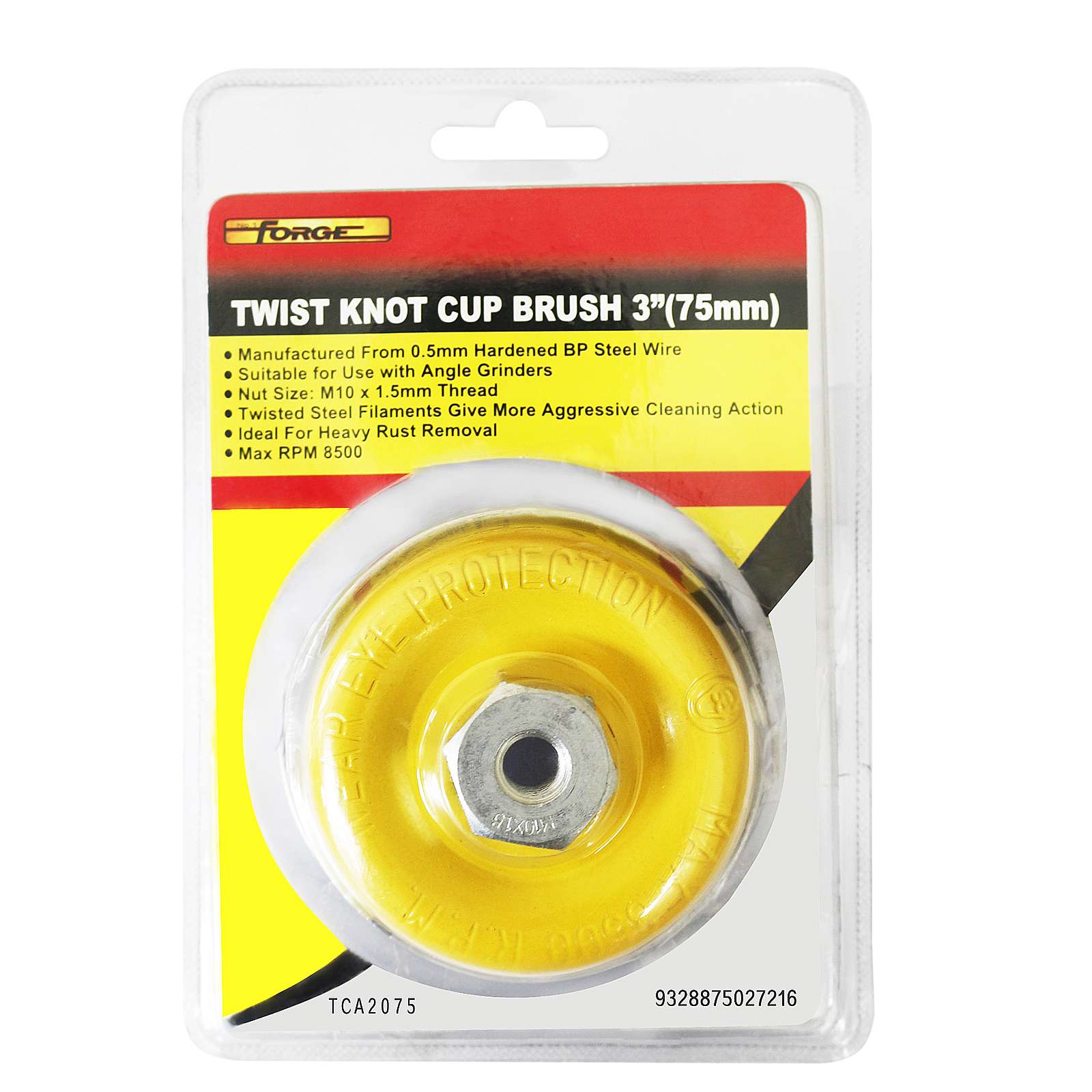 3"Dia x M10 x 1.5mm Twist Knot Cup Brush - 5
