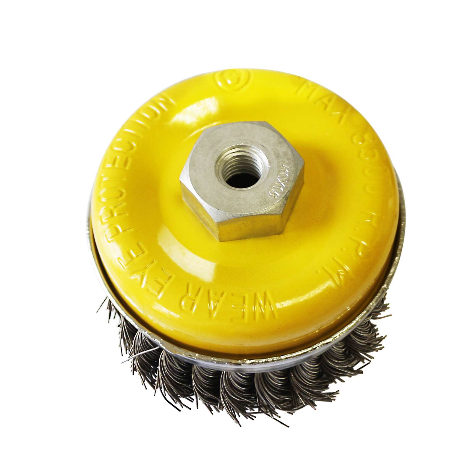 4"Dia x M14 x 2mm Twist Knot Cup Brush - 2